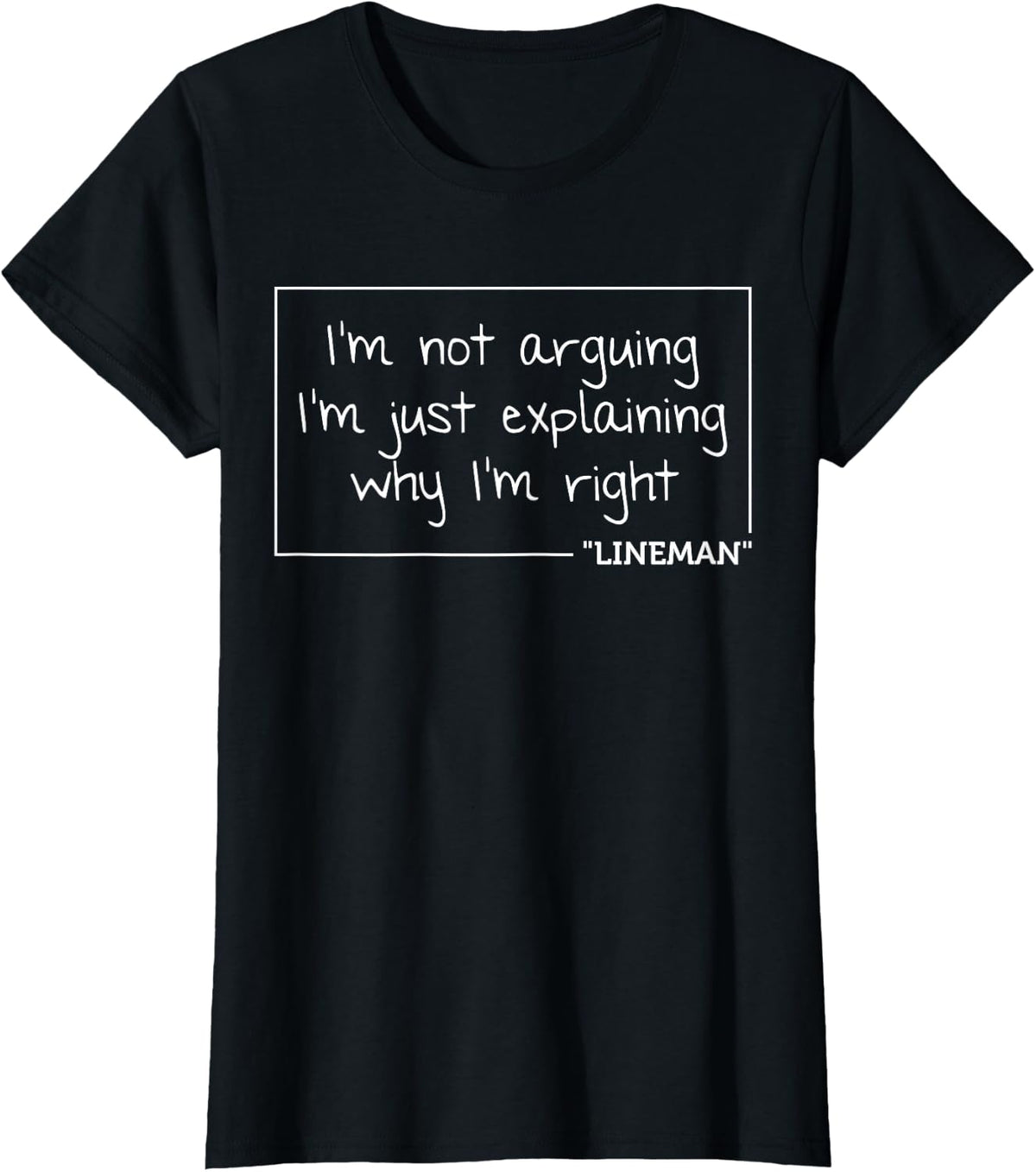 LINEMAN Gift Funny Job Title Profession Birthday Worker Idea T-Shirt - Black