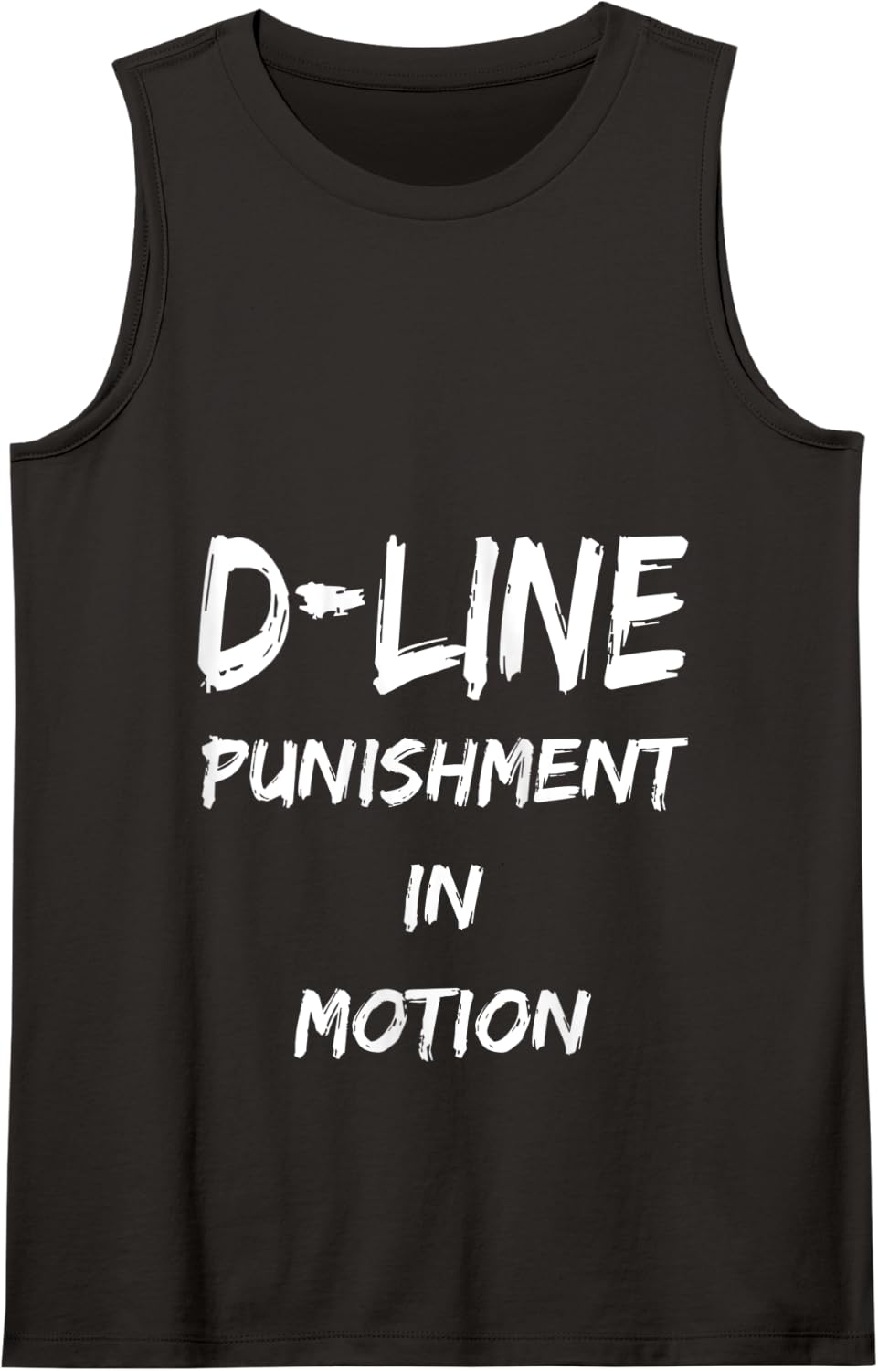 D Line Punishment In Motion Defensive Lineman Football Play Tank Top - Black