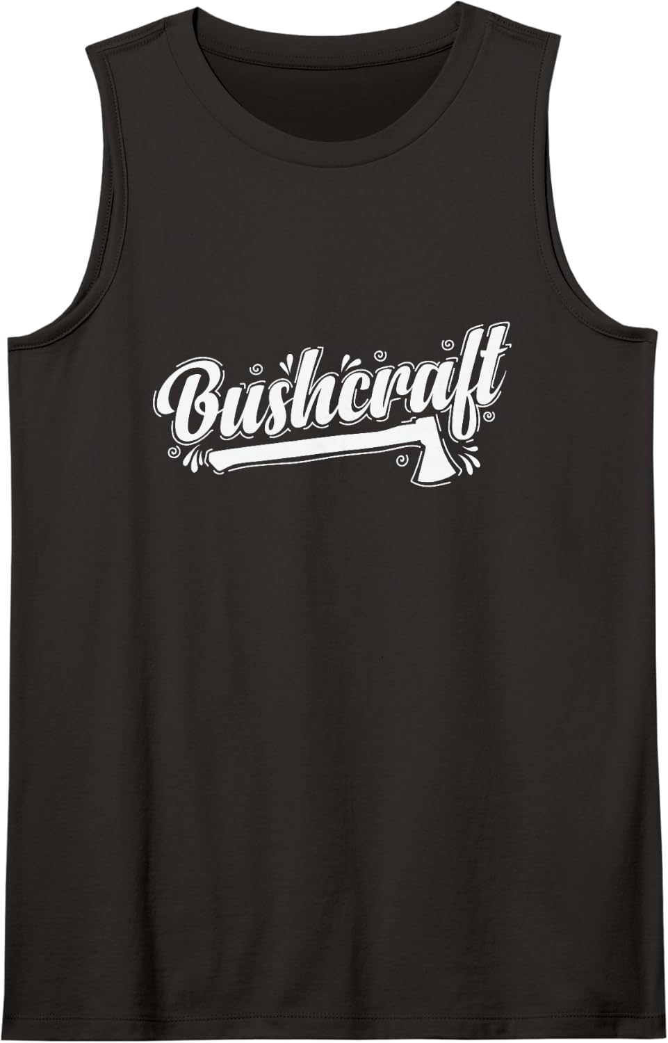 Bushcraft Axe Survival Wilderness Fire Sleeveless Tank Top - Black