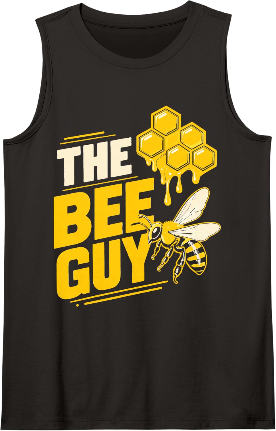 Beekeeper Apiary Bee Guy Beekeeping Sleeveless Tank Top - Black