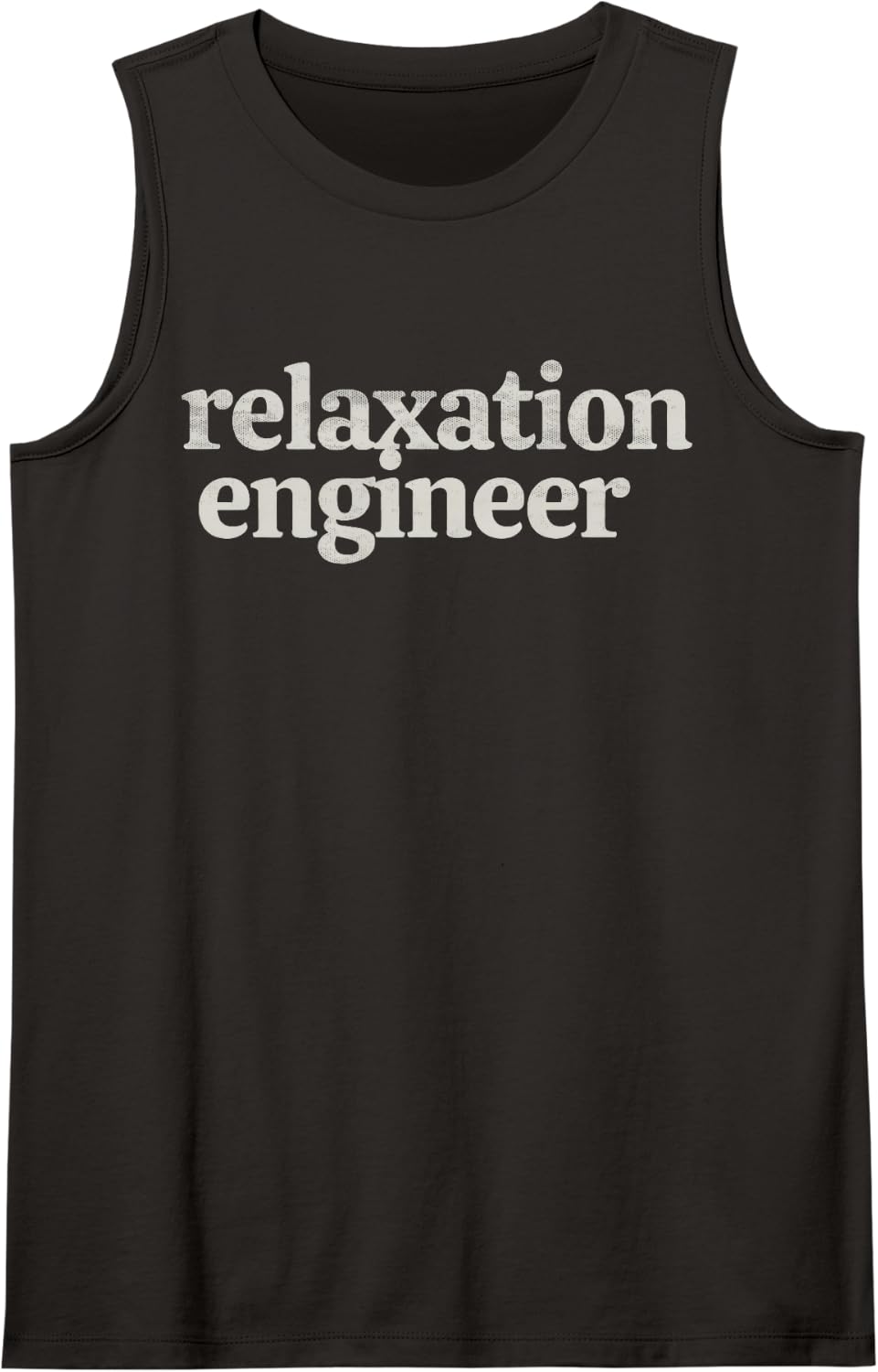 Relaxation Engineer Funny Massage Therapist Spa Therapy Sleeveless Tank Top - Black