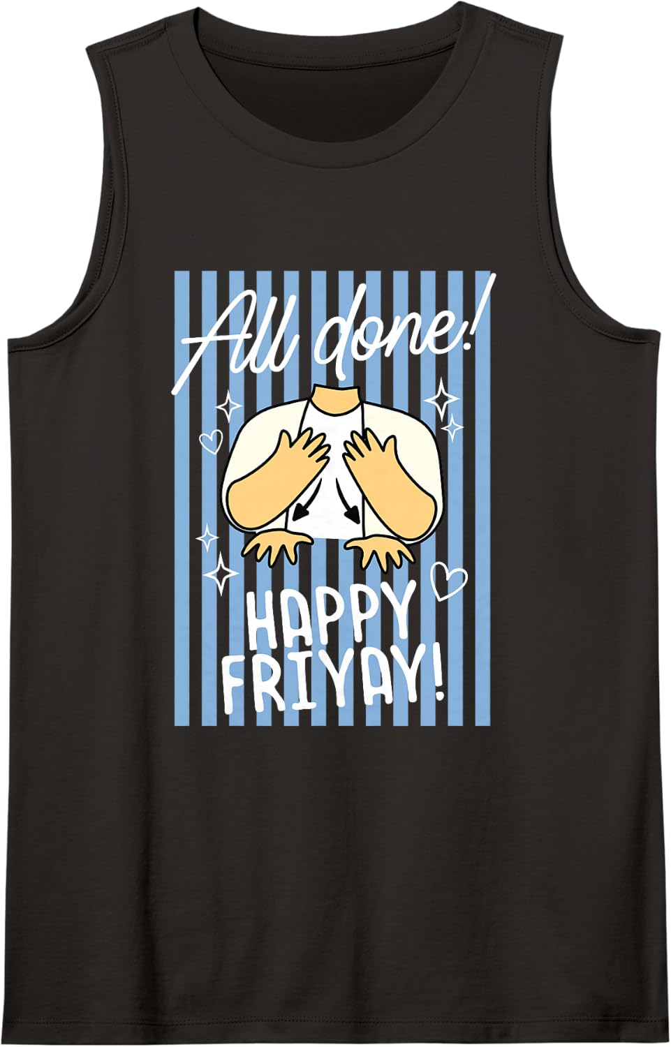 All Done Happy Friyay Special Education SPED Teacher para Sleeveless Tank Top - Black