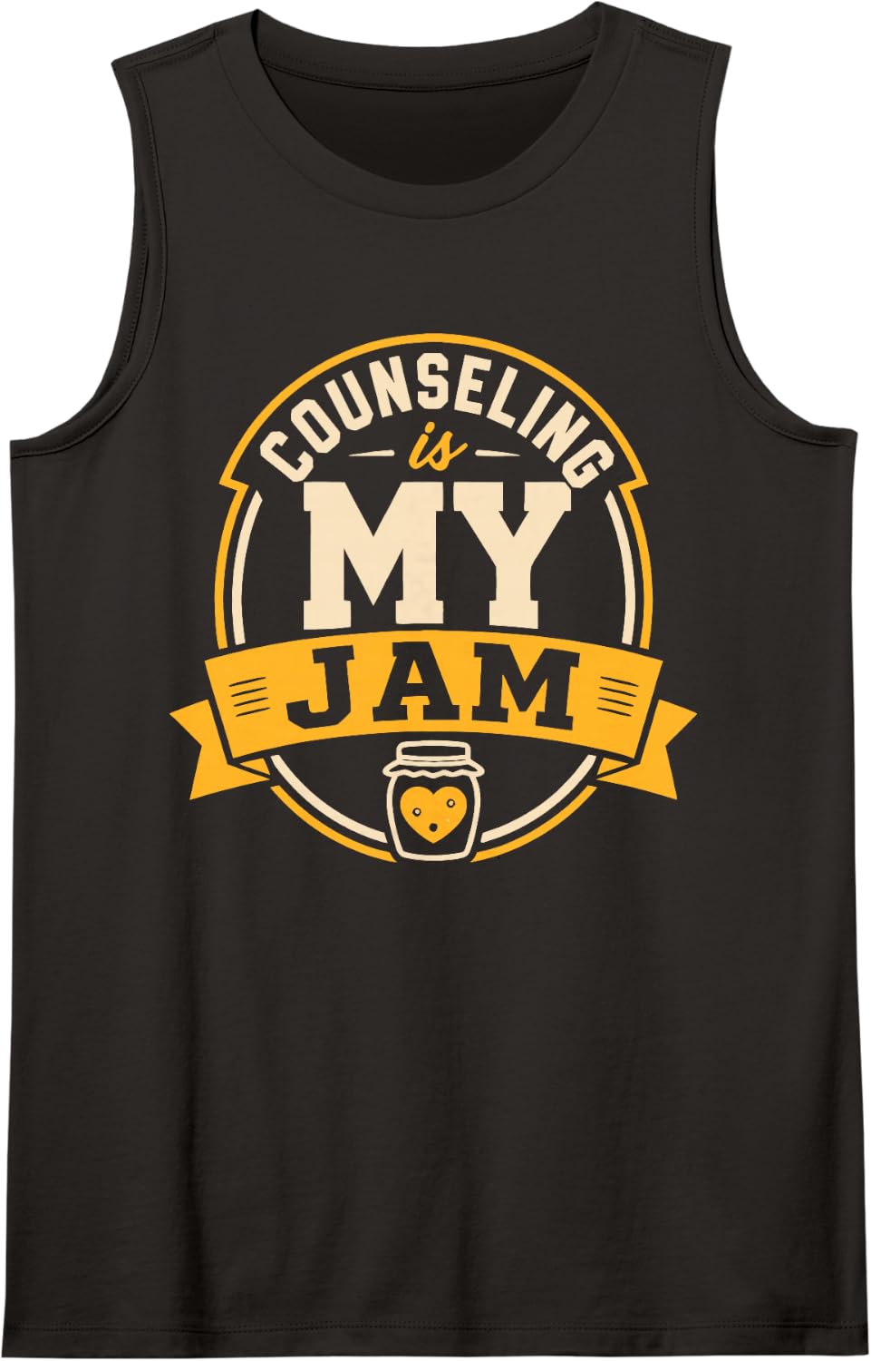 Vintage School Counselor Humor Counseling Tank Top - Black
