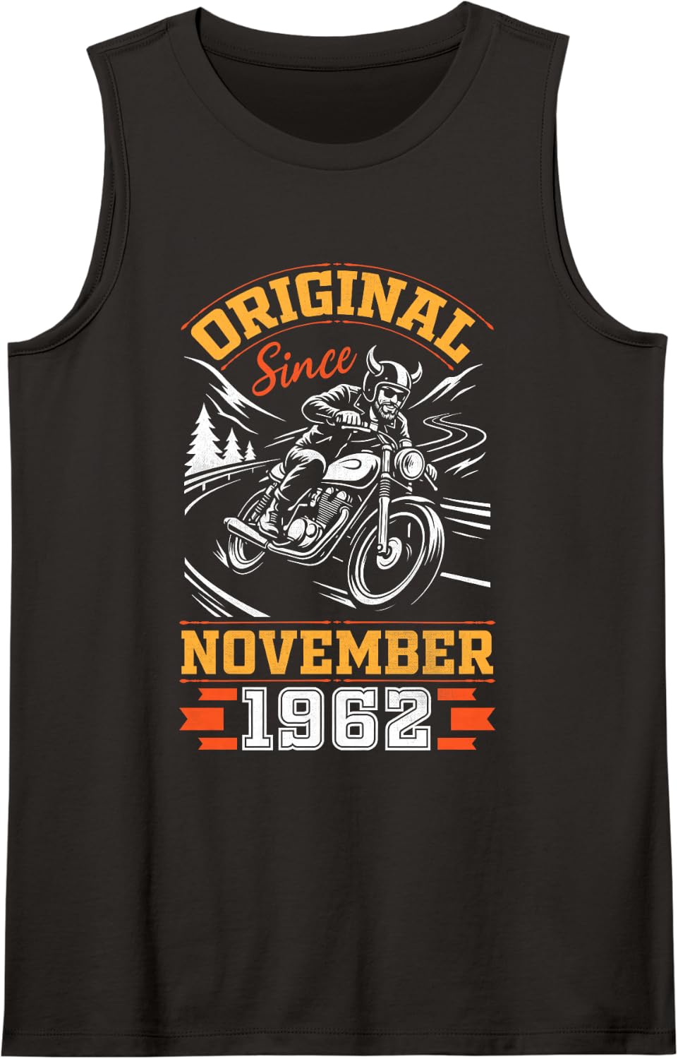 Original Since November 1962 Happy My Birthday 64 Years Old Sleeveless Tank Top - Black