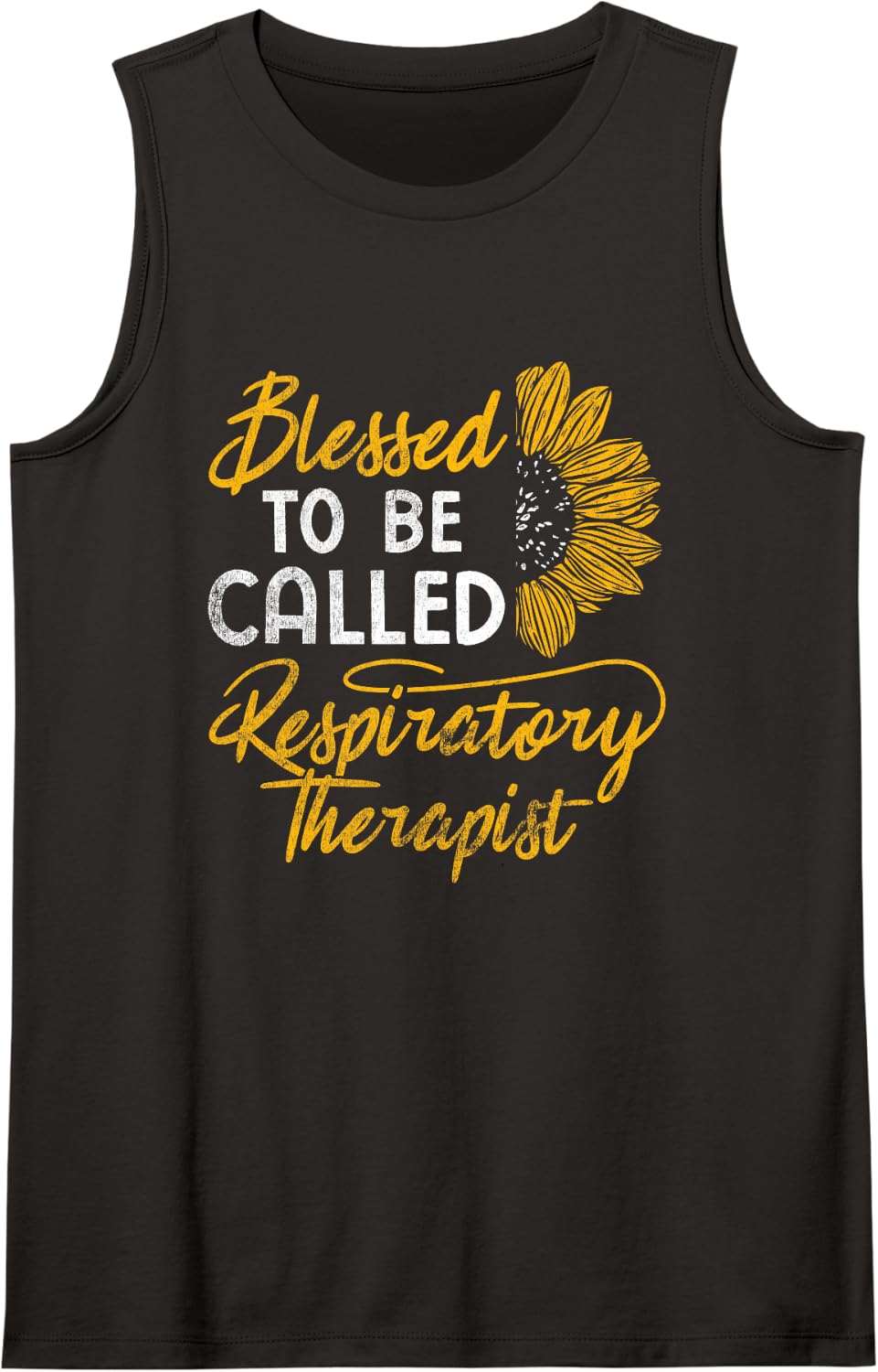 Blessed to be Called a Respiratory Therapist Sleeveless Tank Top - Black