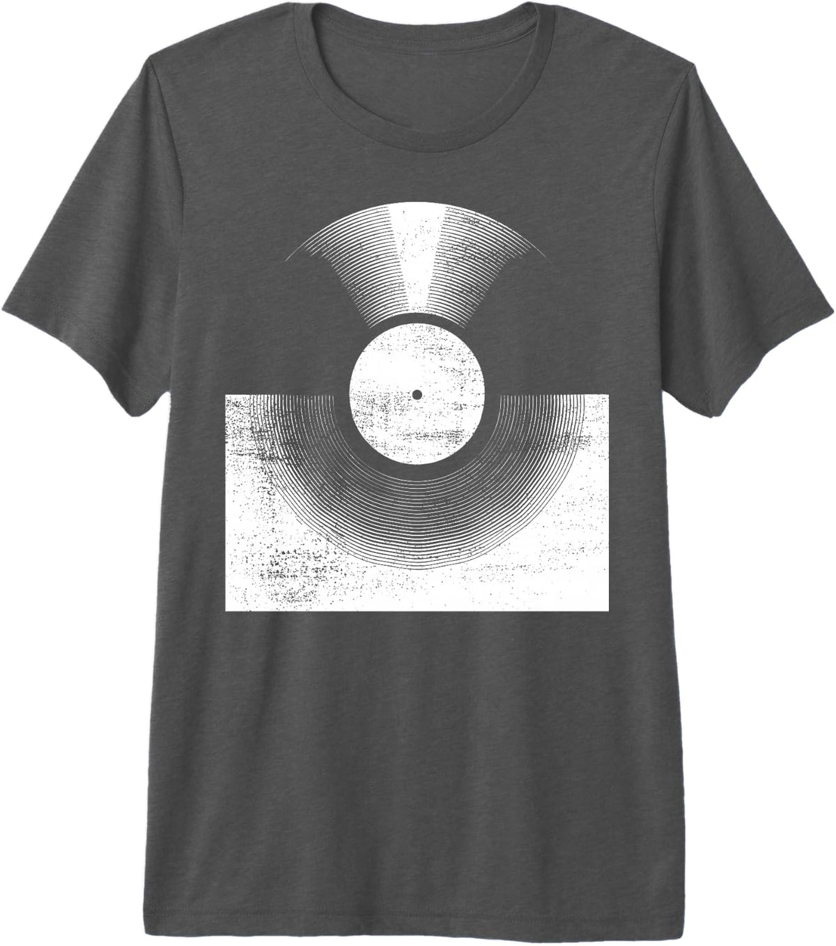 Vinyl Record DJ Turntable Premium Tri-Blend T-Shirt - Grey
