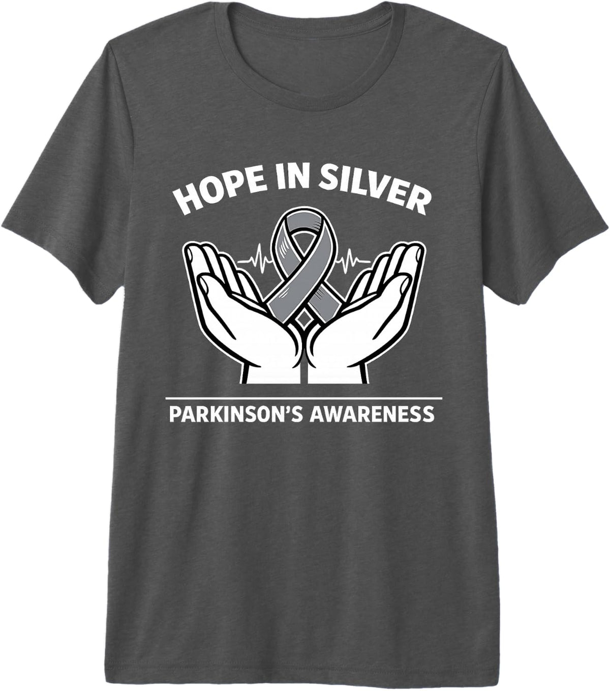 Parkinson's Disease Awareness Month April Support Wear Grey Premium Tri-Blend T-Shirt - Grey