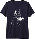 Doberman Dog Premium Tri-blend T-Shirt - Navy Blue