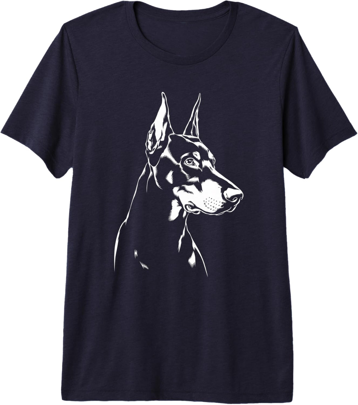 Doberman Dog Premium Tri-blend T-Shirt - Navy Blue