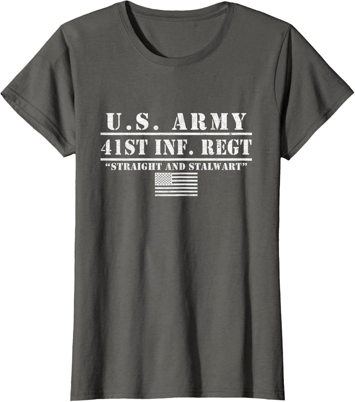 41st Infantry Regiment Us Army 41st Inf Regt Gifts T-Shirt - Asphalt Grey