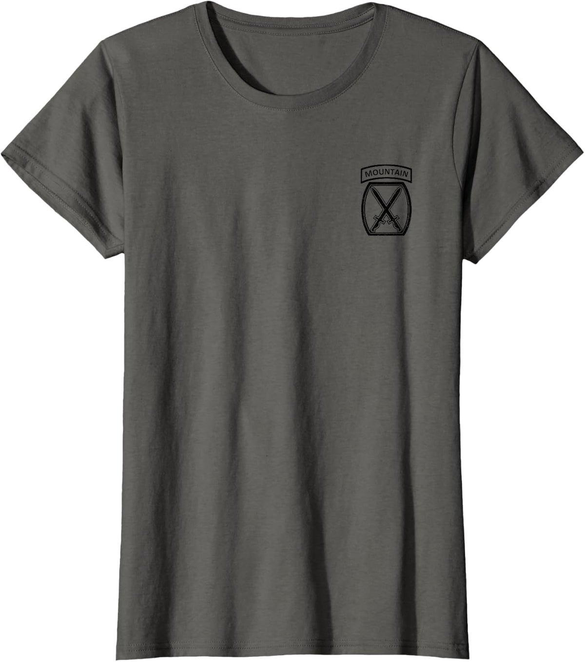 10TH MOUNTAIN DIVISION T-Shirt - Asphalt Grey