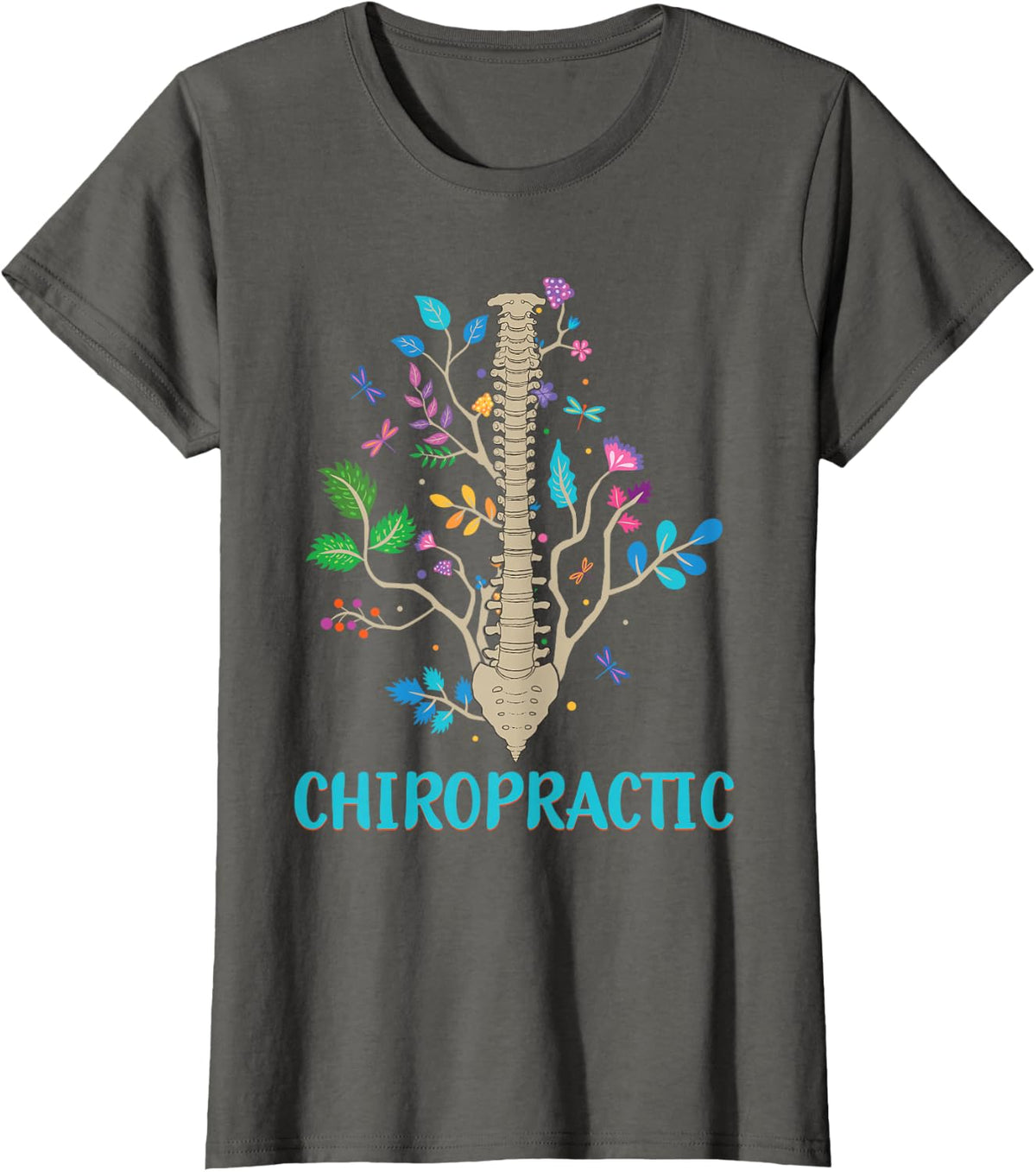 Chiropractic Spinal Cord Chiropractor T-Shirt - Asphalt Grey