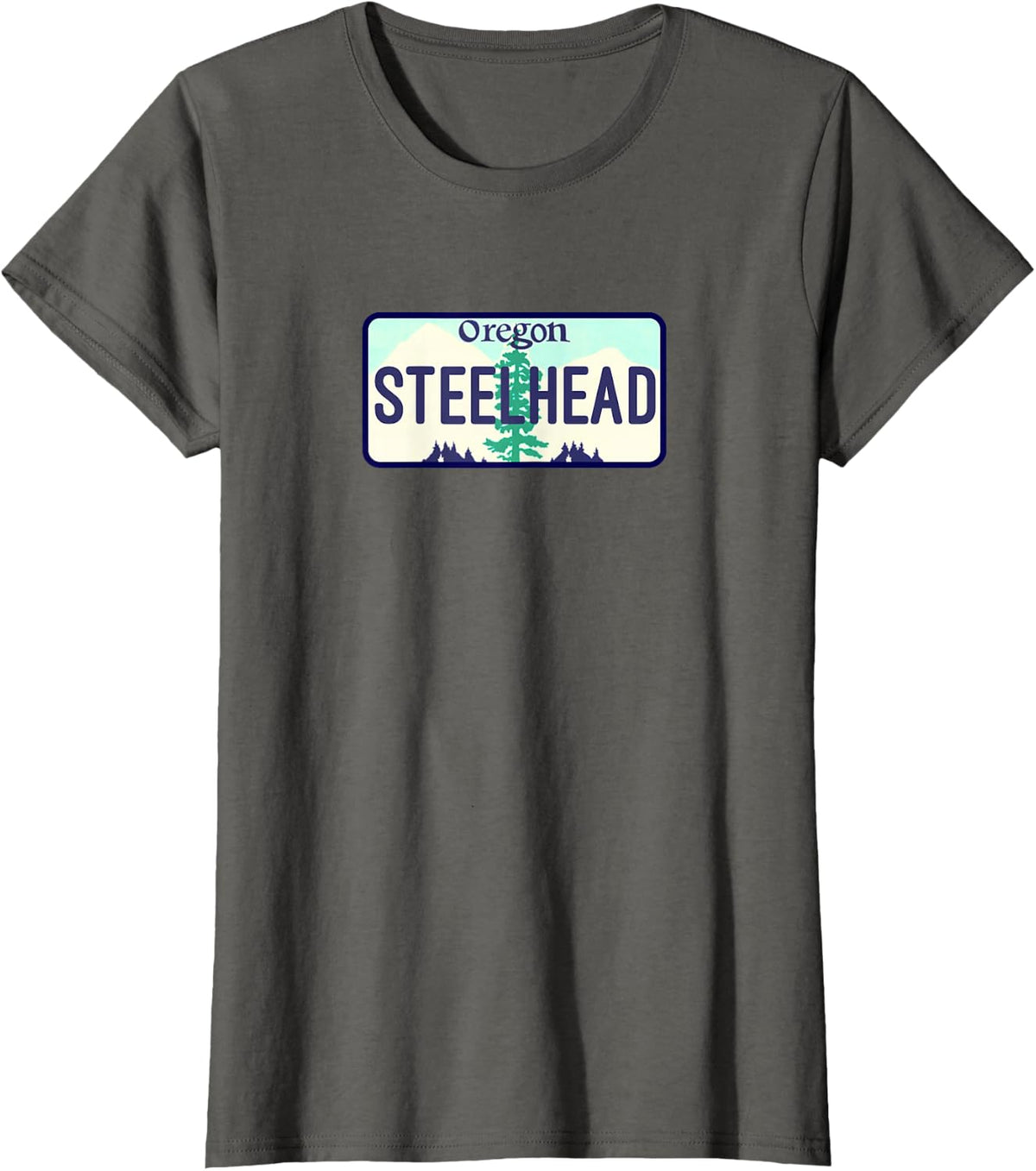 STEELHEAD Oregon Fly Fishing T-Shirt - Asphalt Grey