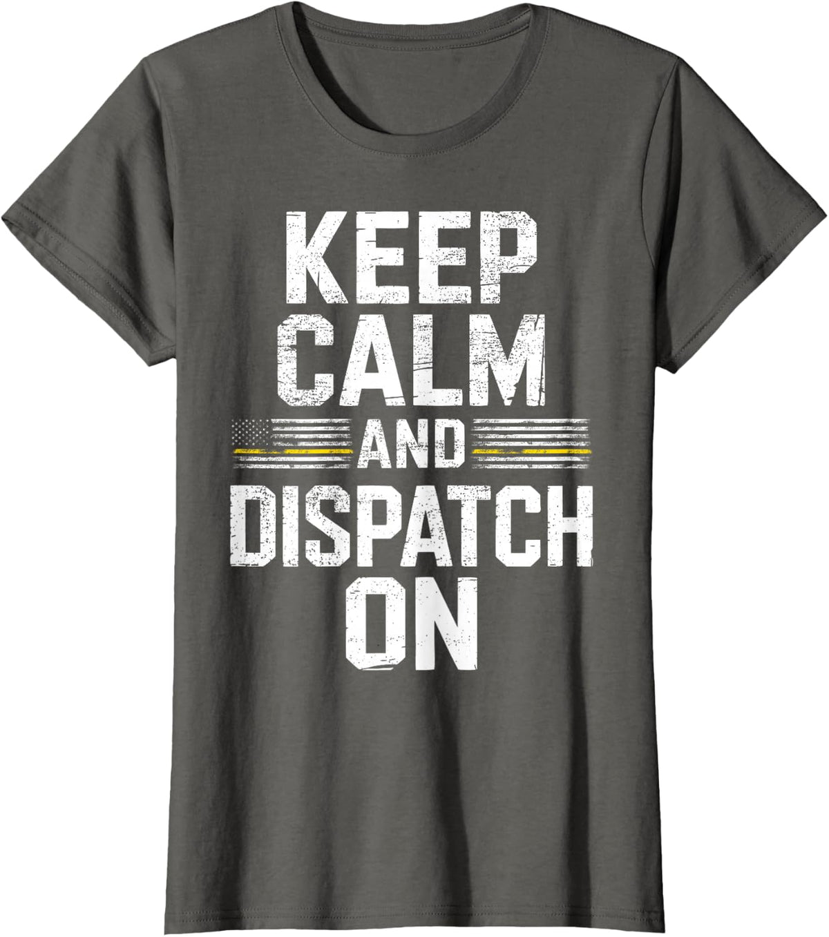 911 Dispatcher Calm First Responder T-Shirt - Asphalt Grey