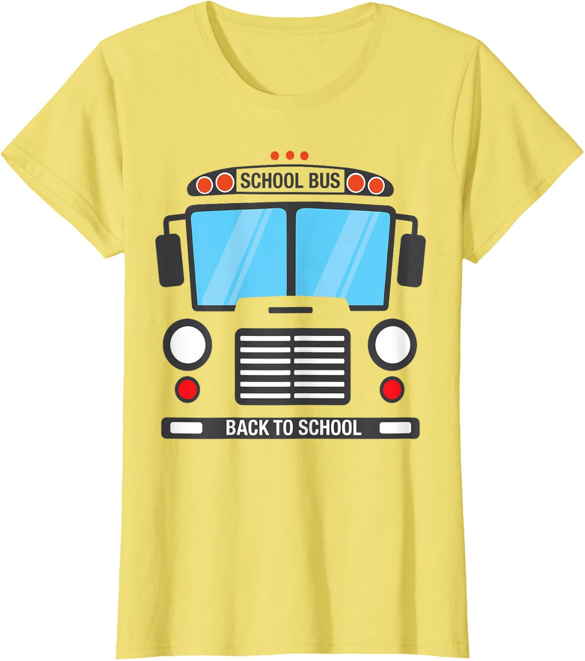School Bus Driver Costume Simple Group Halloween Costume T-Shirt - Lemon Yellow