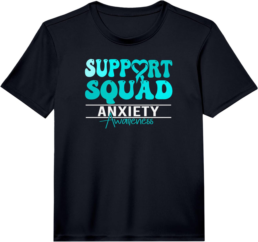 Anxiety Disorder Awareness Support Anxiety Disorder Performance T-Shirt - Black