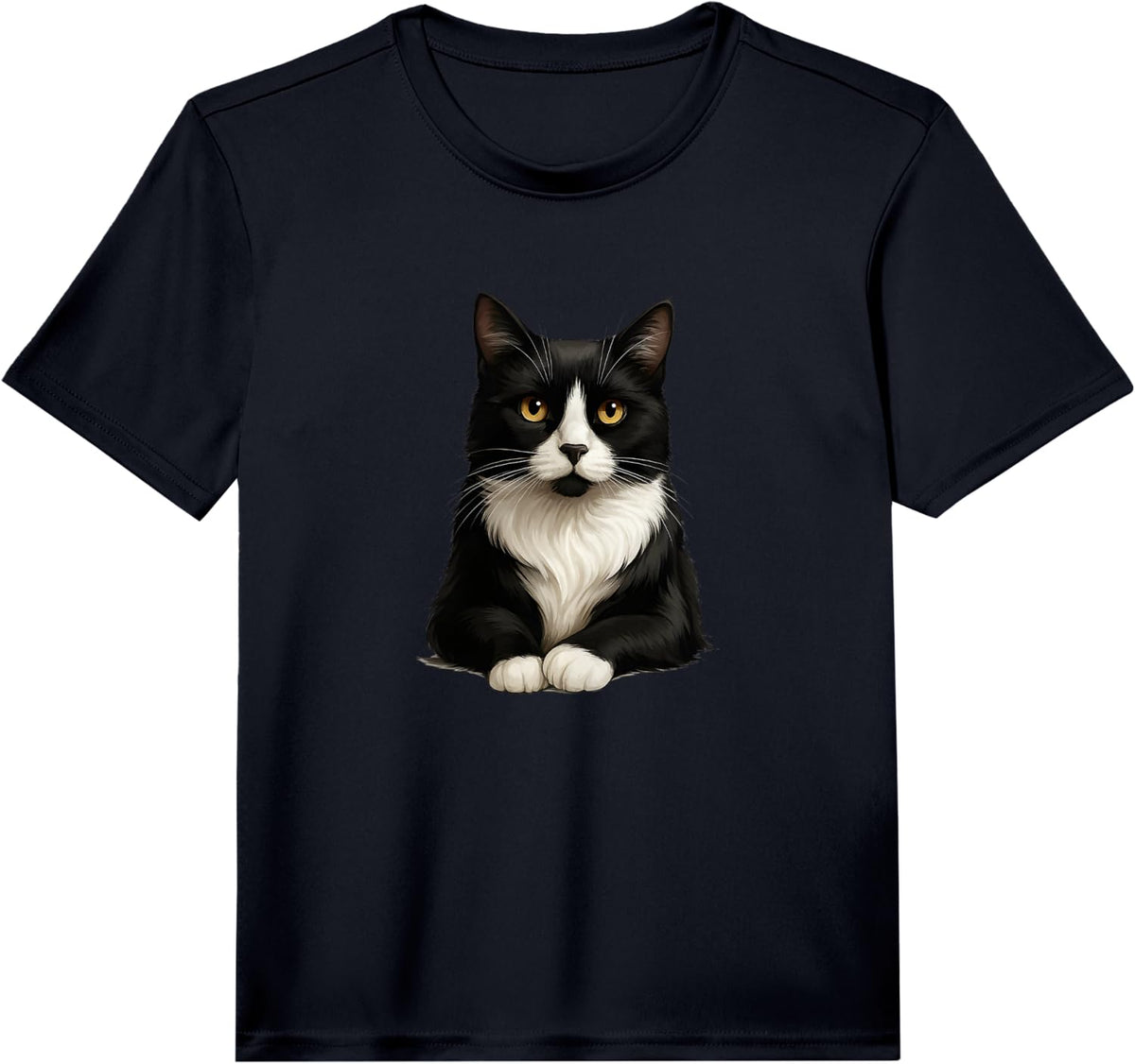 Tuxedo Cat Performance T-Shirt - Black