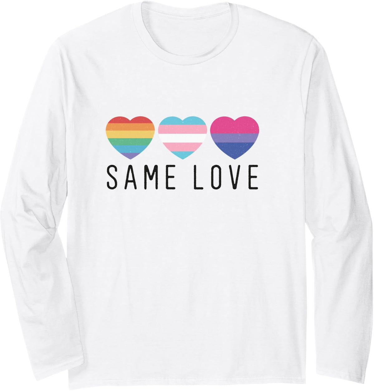 LGBT Pride Month Same Love Long Sleeve T-Shirt - Adult Unisex White