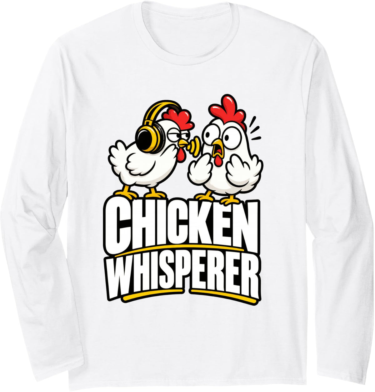 Farming Long Sleeve T-Shirt - Adult Unisex White