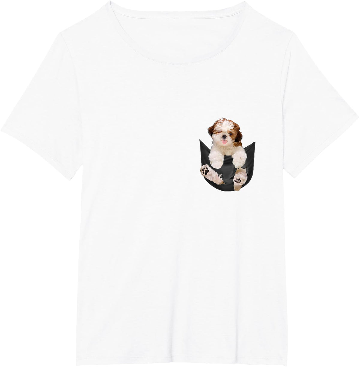 Dog Lover Gifts Shih Tzu in Bag T-Shirt - White