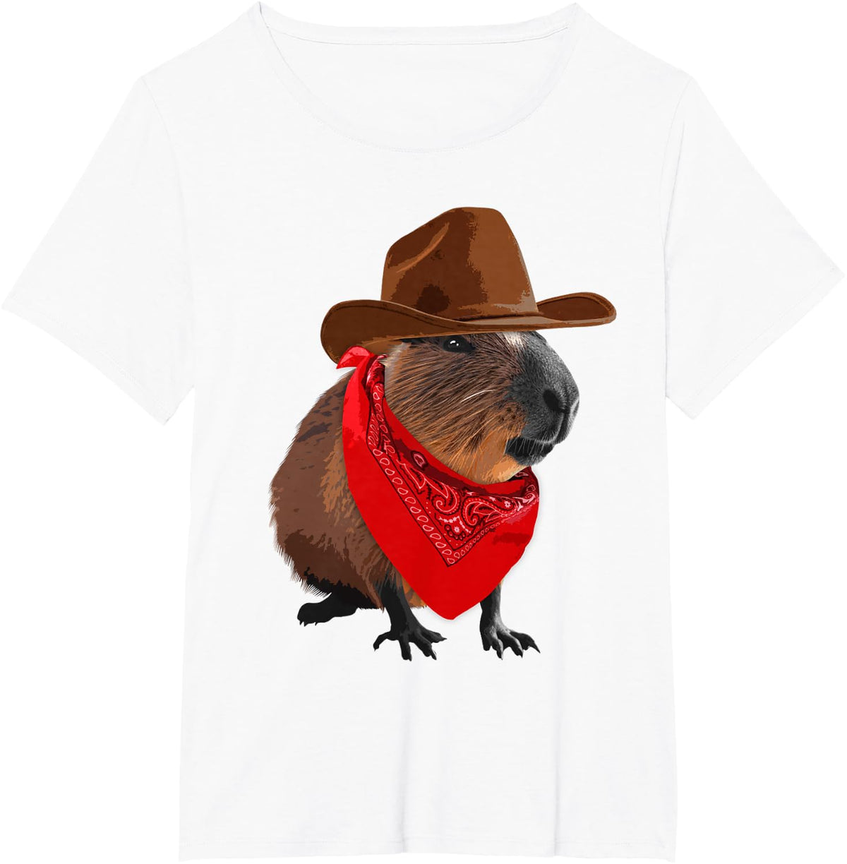 Best Capybara Art for Men Women Kids Rodent Capybara Lovers T-Shirt - White
