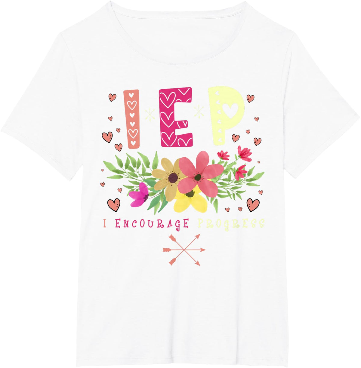 IEP I Encourage Progress - Teacher Special Education T-Shirt - White