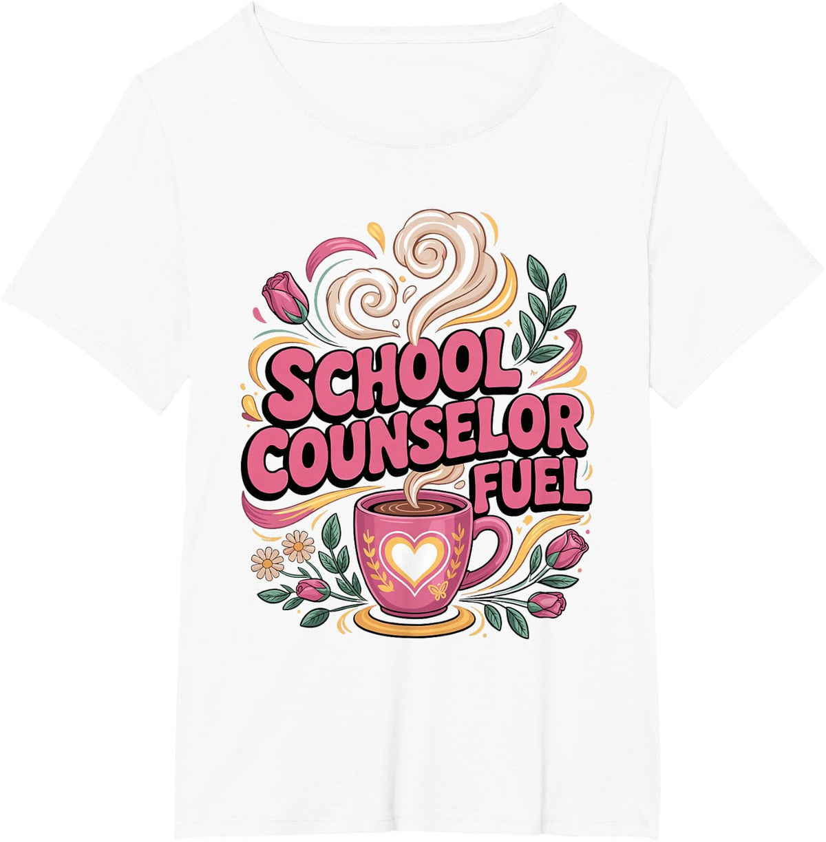 School Counselor Fuel T-Shirt - White