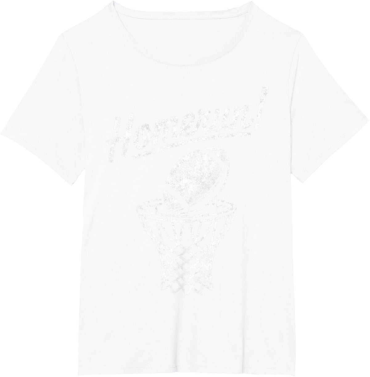 Funny Sports Homerun Football Basketball Baseball Joke Tee T-Shirt - White