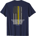 911 Dispatcher Bible Verse T-Shirt EMS EMT Dispatchers - Navy Blue