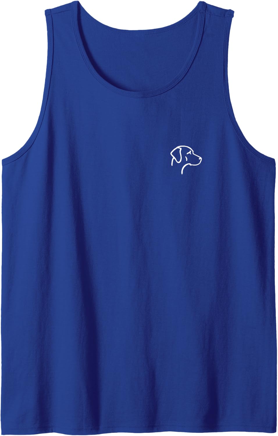 Rhodesian Ridgeback Simple Minimalist Line Art Sleeveless Tank Top - Royal Blue