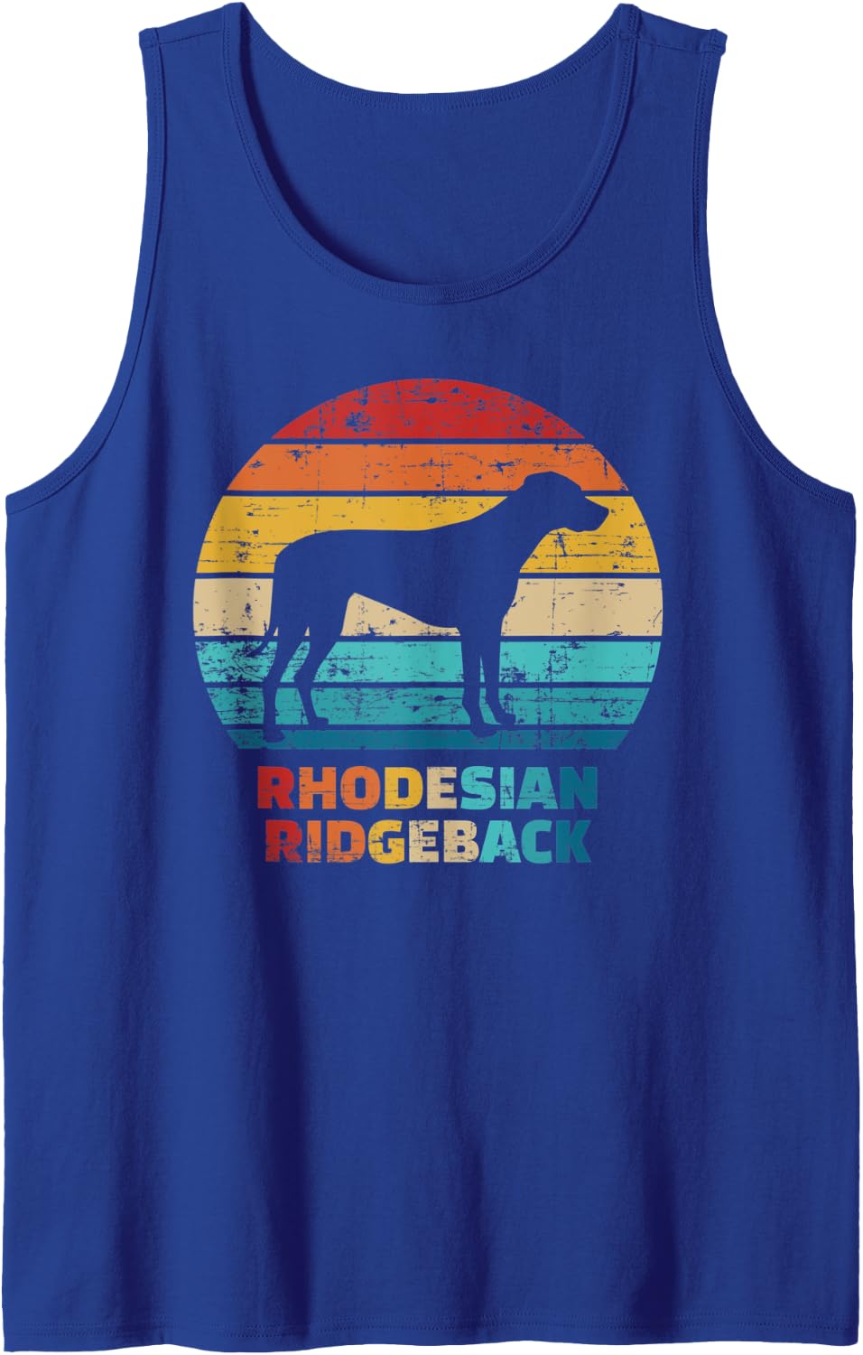 Rhodesian Ridgeback vintage Tank Top - Royal Blue