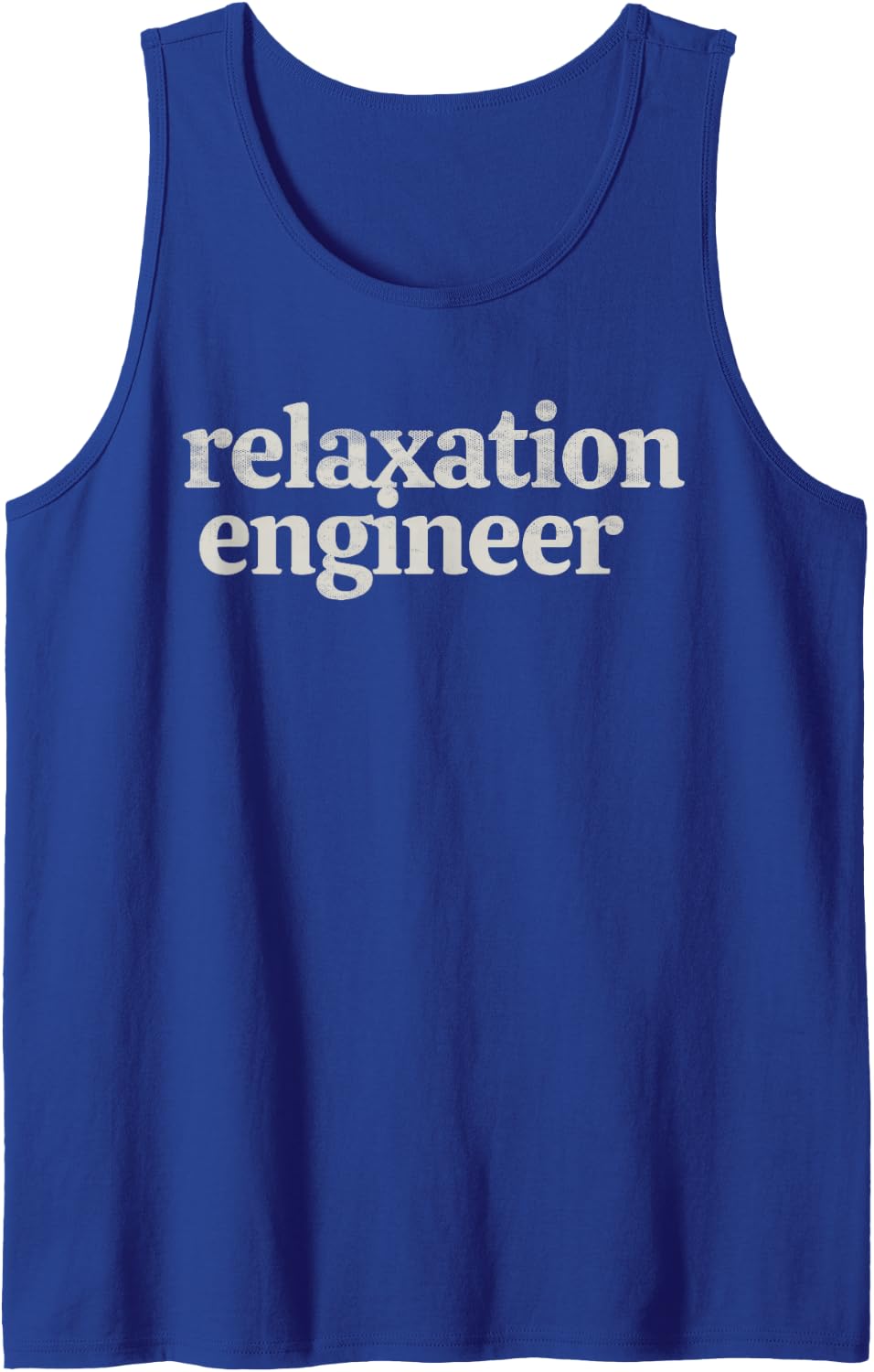 Relaxation Engineer Funny Massage Therapist Spa Therapy Sleeveless Tank Top - Royal Blue