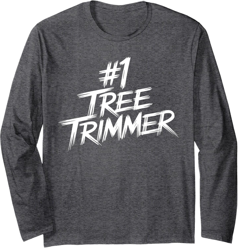 Tree Trimmer Long Sleeve T-Shirt - Adult Unisex Dark Heather Grey
