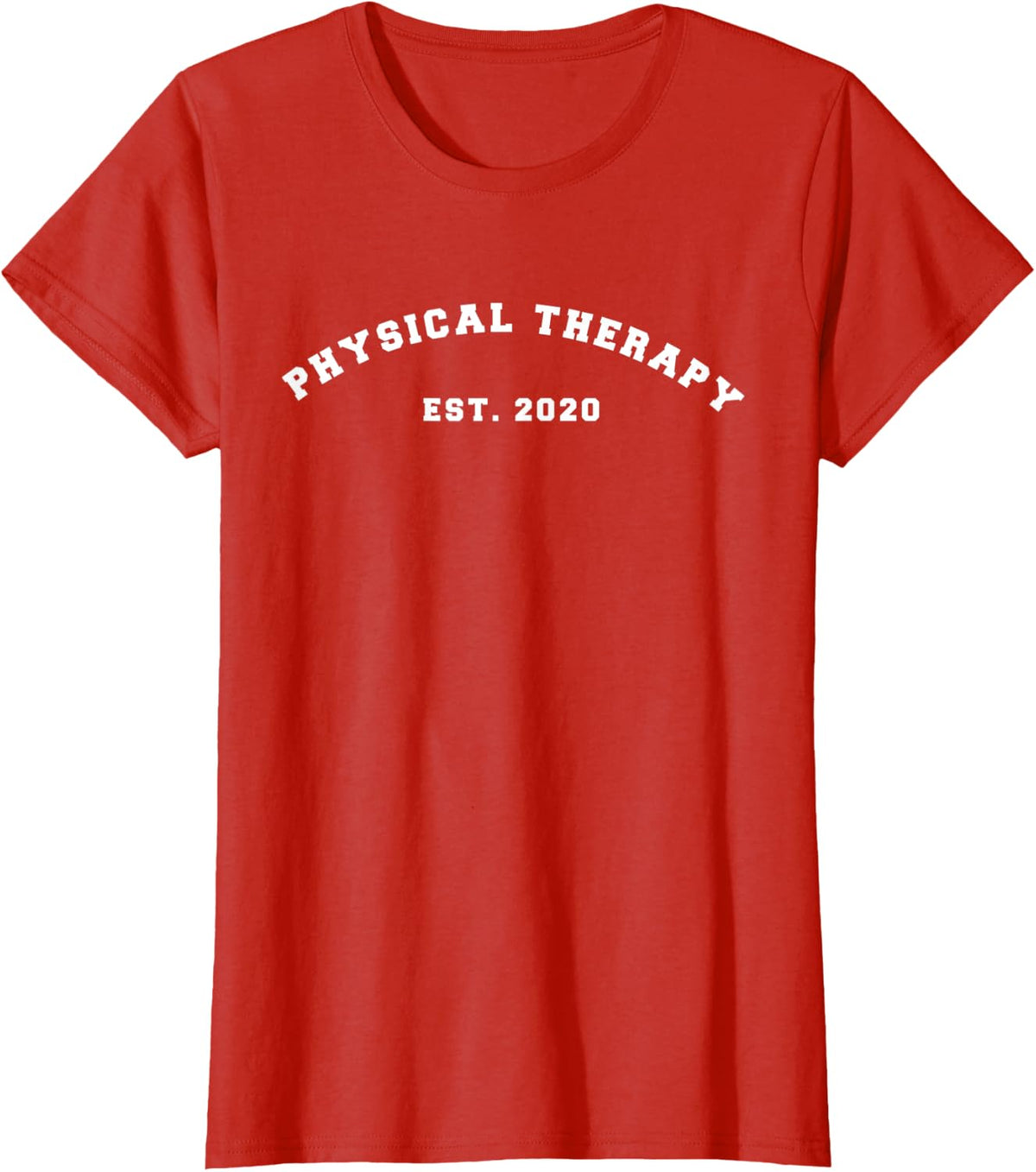 Physical Therapy EST 2020 - Physical Therapist 2020 Gift T-Shirt - Red