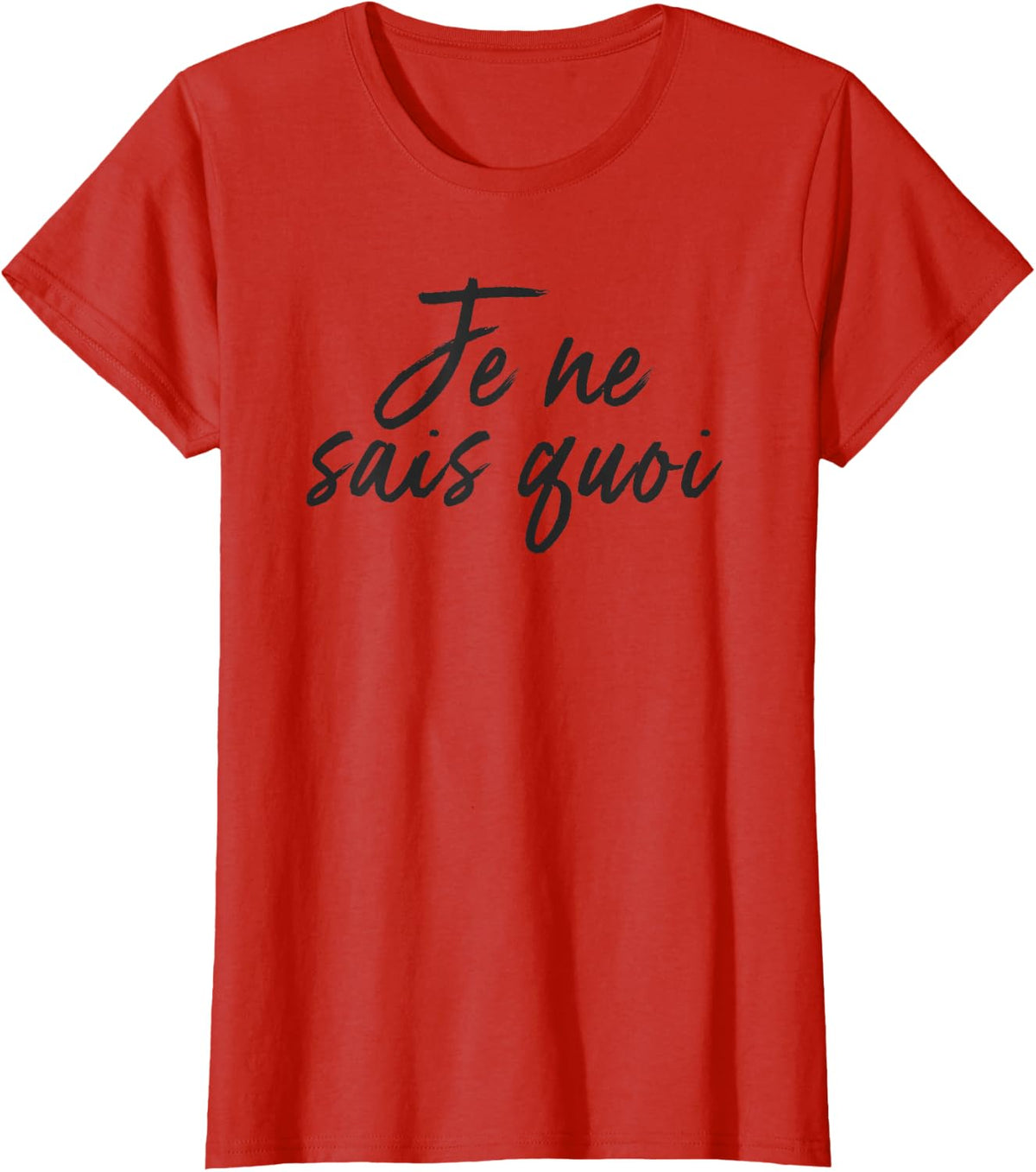 Je Ne Sais Quoi French Phrase T-Shirt - Red