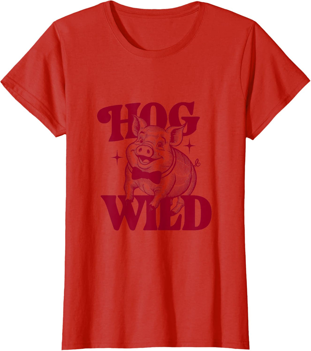Sarcastic Pig T-Shirt - Red