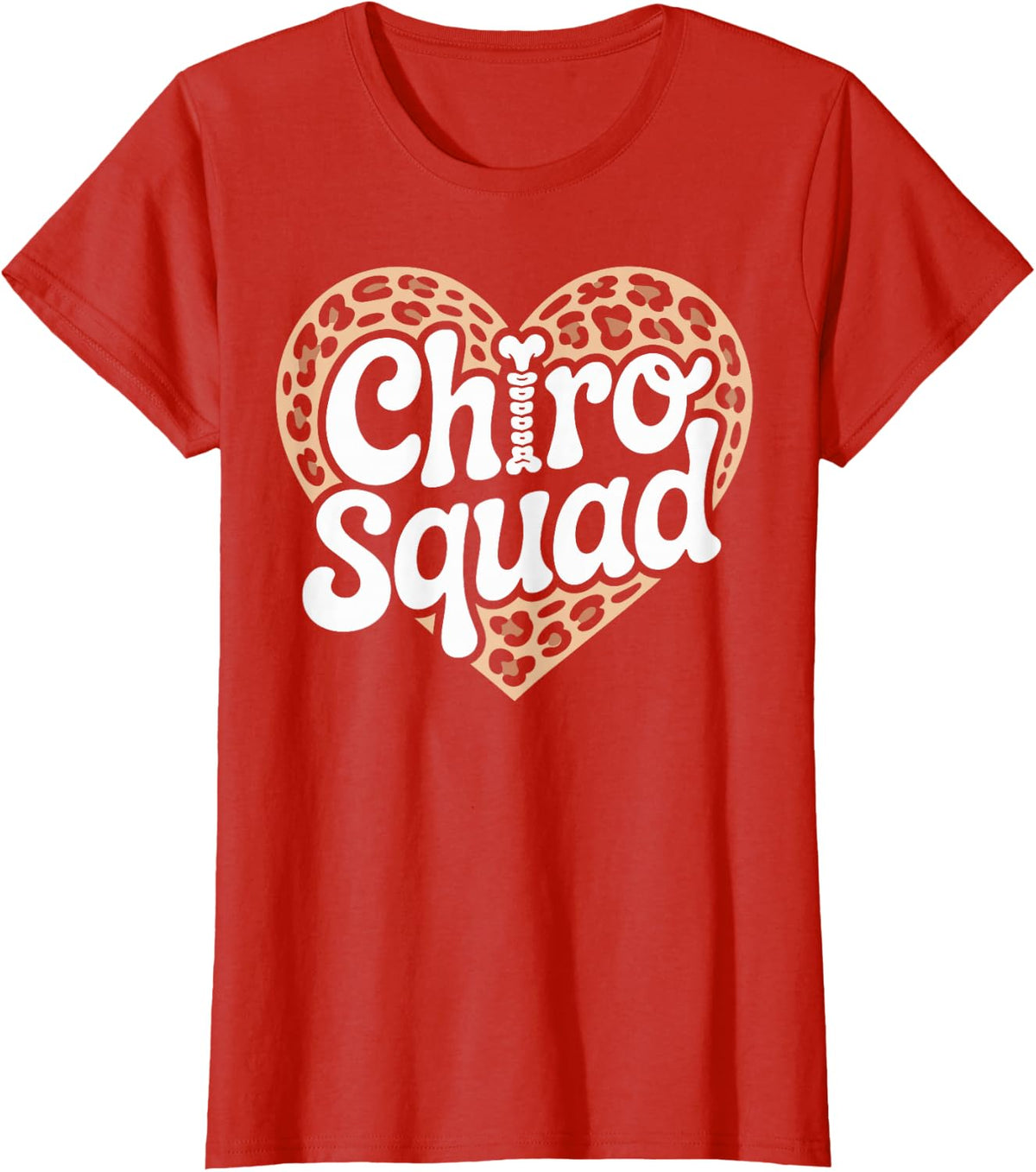 Chiro Squad Chiropractor Chiropractic Assistant T-Shirt - Red