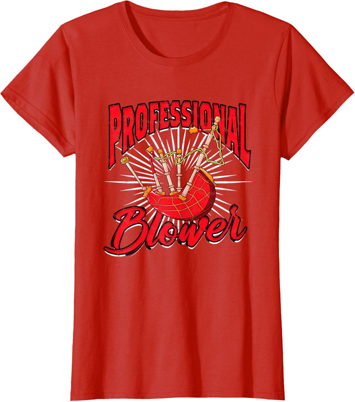 Bagpipe Bagpipes Bagpiper T-Shirt - Red