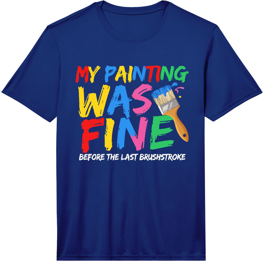 Watercolor Painting Illustration Art Painter Performance T-Shirt - Royal Blue