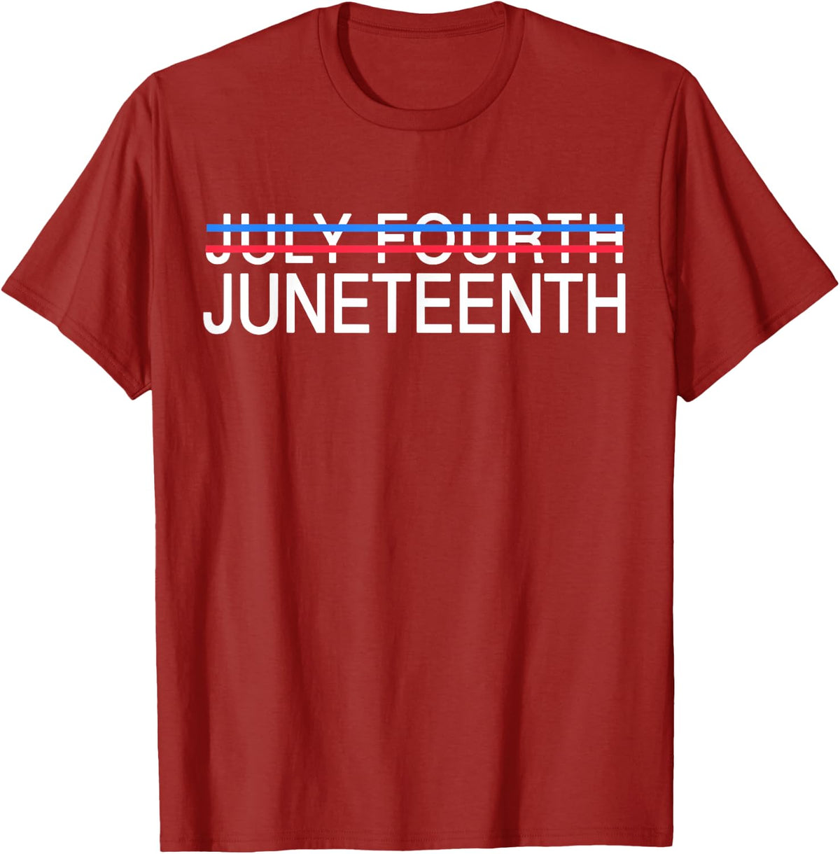 Juneteenth Day Freedom T-Shirt - Cranberry Red