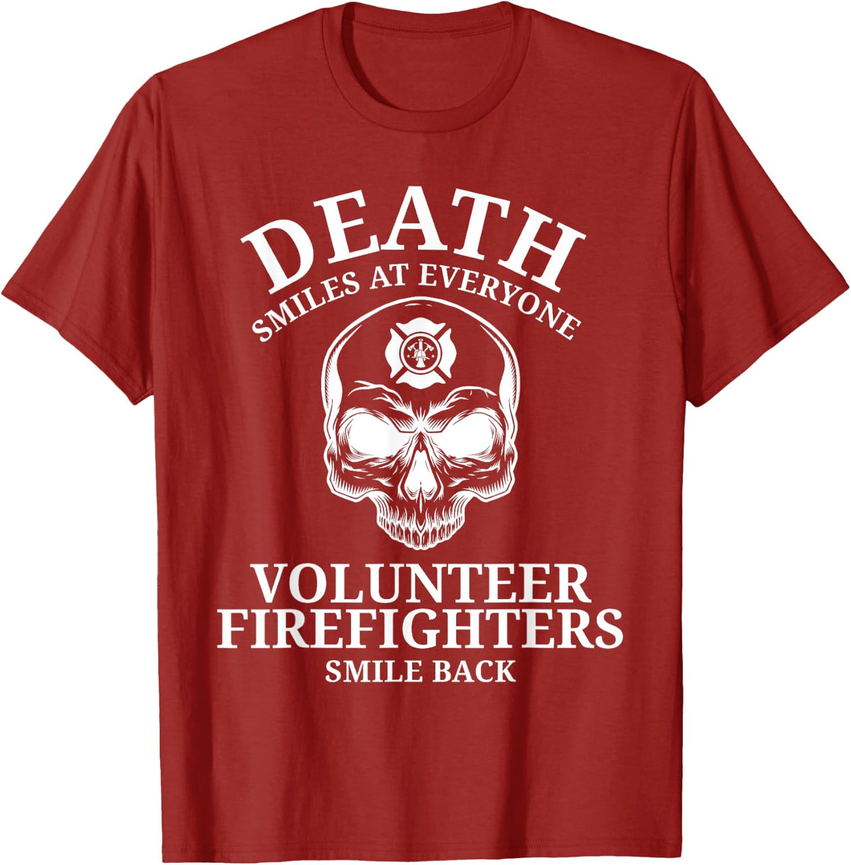 Volunteer Firefighter Gift for Firefighters T-Shirt - Cranberry Red