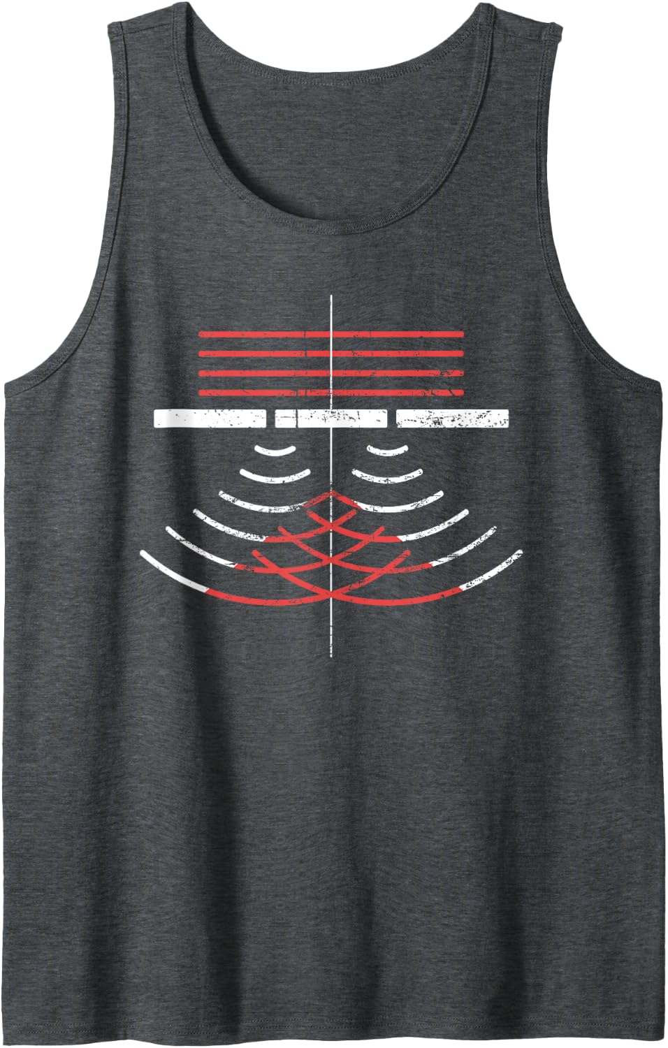 Quantum Physics Science Matter Light Sleeveless Tank Top - Dark Heather Grey