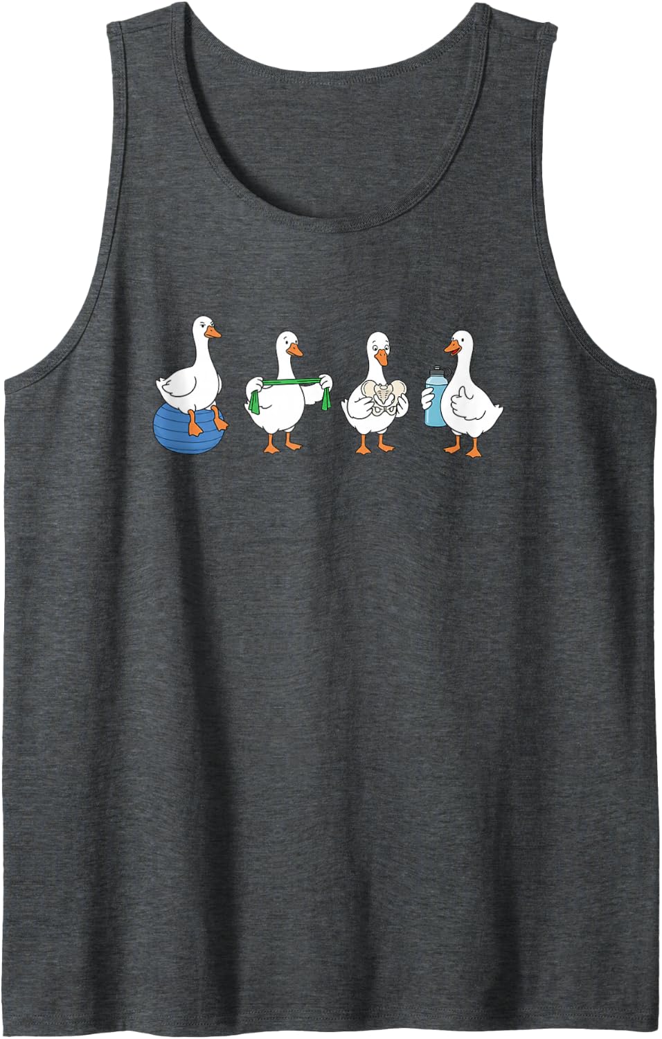 Pelvic Floor PT Goose Physical Therapy Pelvic Specialist Sleeveless Tank Top - Dark Heather Grey