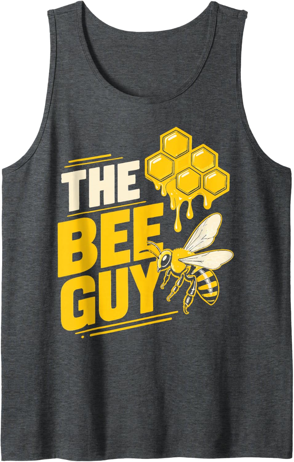 Beekeeper Apiary Bee Guy Beekeeping Sleeveless Tank Top - Dark Heather Grey