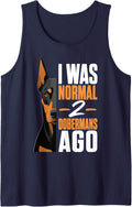 Doberman Owner 2 Dobermans Sleeveless Tank Top - Navy Blue