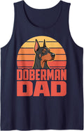 Doberman Owner Doberman Dad Sleeveless Tank Top - Navy Blue
