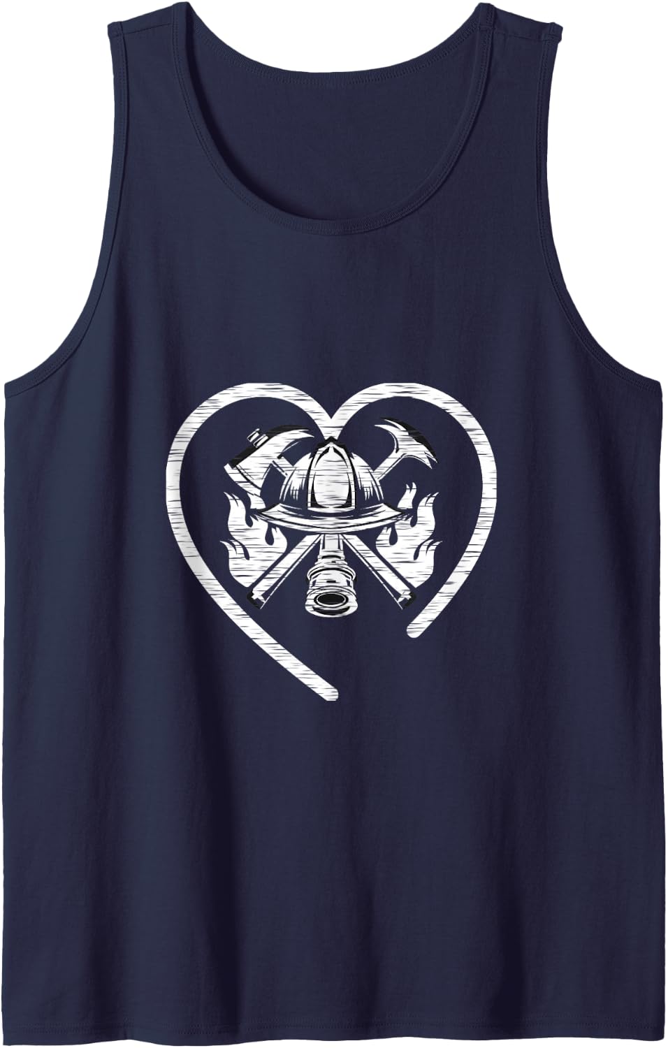 Firefighter Humor - Smoke Reader Door Opener - Fire Rescue Sleeveless Tank Top - Navy Blue