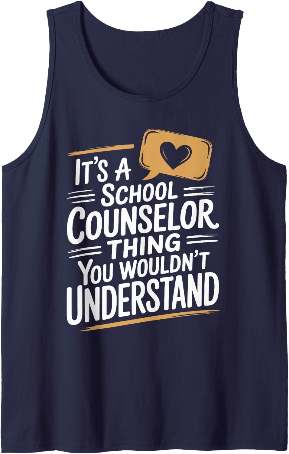 It's A School Counselor Thing Funny Counseling Tank Top - Navy Blue