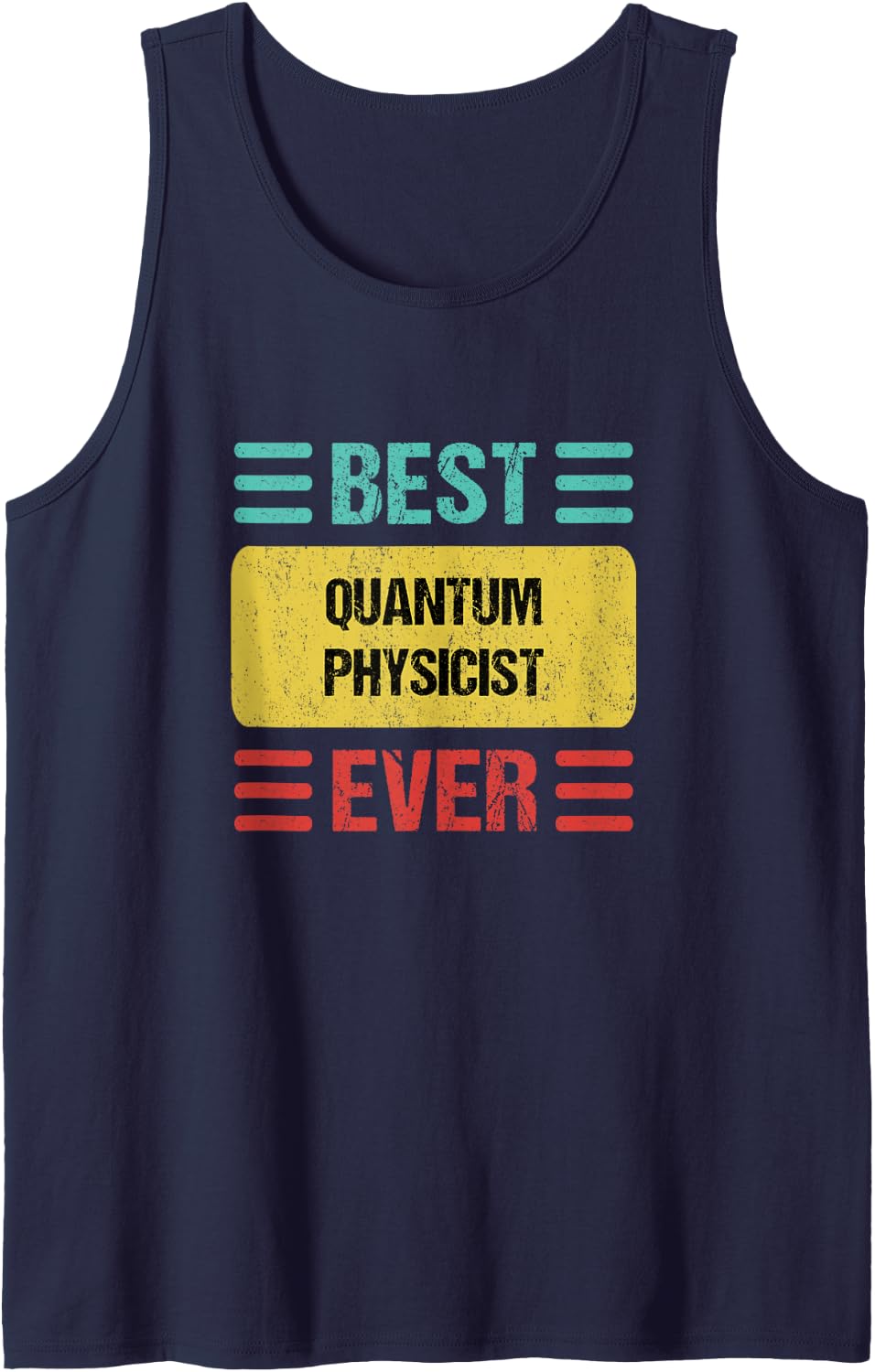 Quantum Physicist Sleeveless Tank Top - Navy Blue
