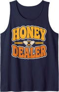 Funny Beekeeper Honey Sleeveless Tank Top - Navy Blue